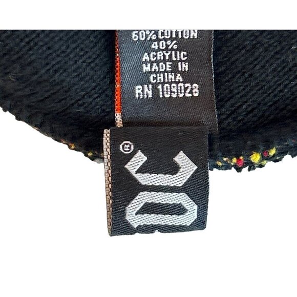 One Concept AC DC Highway to Hell Fire Flames Beanie Cap Red Black One Size Fits - Picture 4 of 6